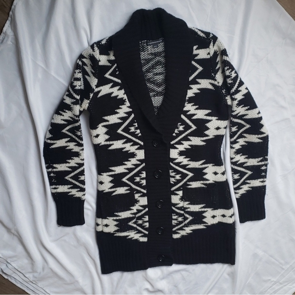 Older Style Quality Warehouse One heavy knit button-down cardigan/jacket.